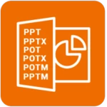 ppt pptx viewer: slide viewer android application logo